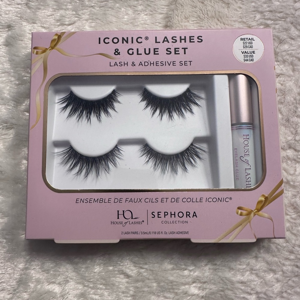 Sephora X House of Lashes Iconic Lash Duo & Glue Set NEW